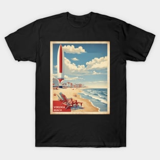 Virginia beach United States of America Tourism Vintage Poster T-Shirt